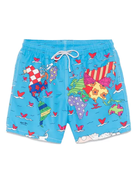 MC2 Saint Barth shorts de playa de Gustavia en colaboración con ©BRITTO