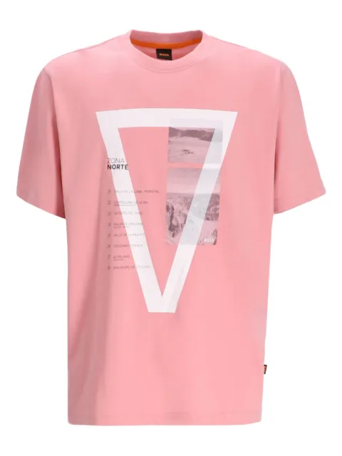 BOSS t-shirt oversize On The Way à imprimé graphique