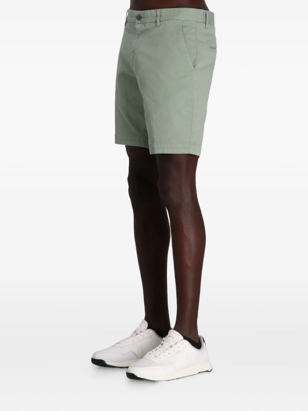 Shop Hugo Boss Tailored Chino Shorts In 绿色