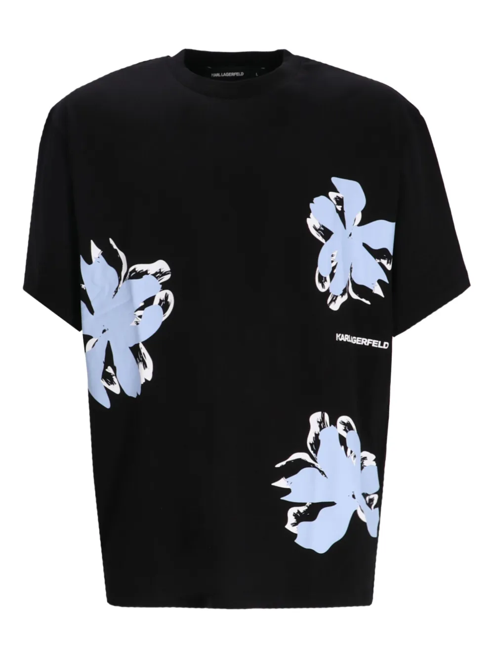 Karl Lagerfeld T-shirt met logoprint Zwart