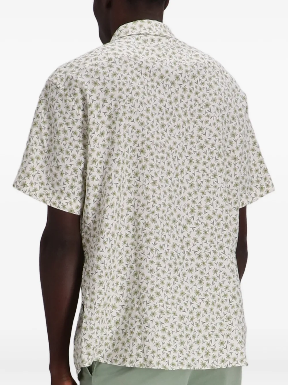 BOSS Overhemd met bloemenprint Wit