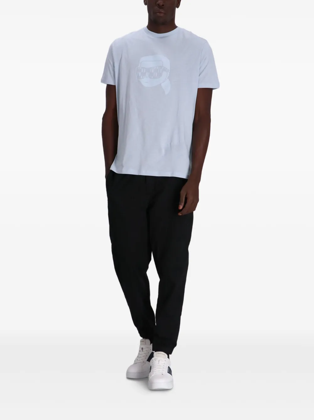 Karl Lagerfeld Jersey T-shirt Blauw