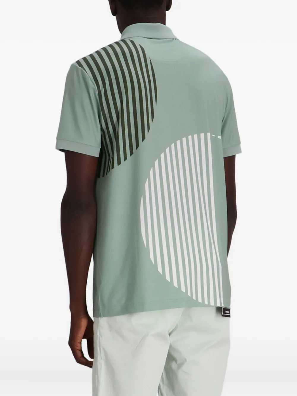 BOSS Paddy poloshirt met grafische print Groen