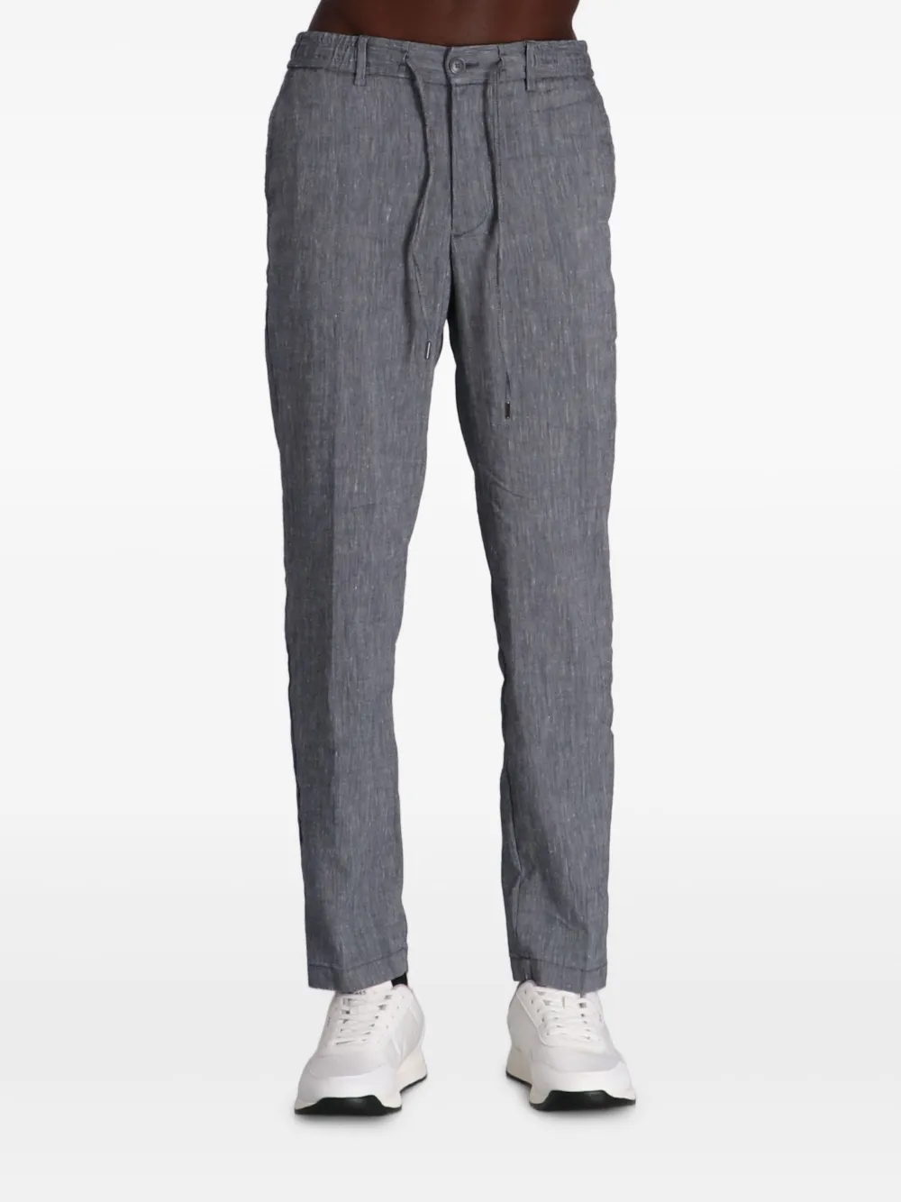BOSS Broek met trekkoord Blauw