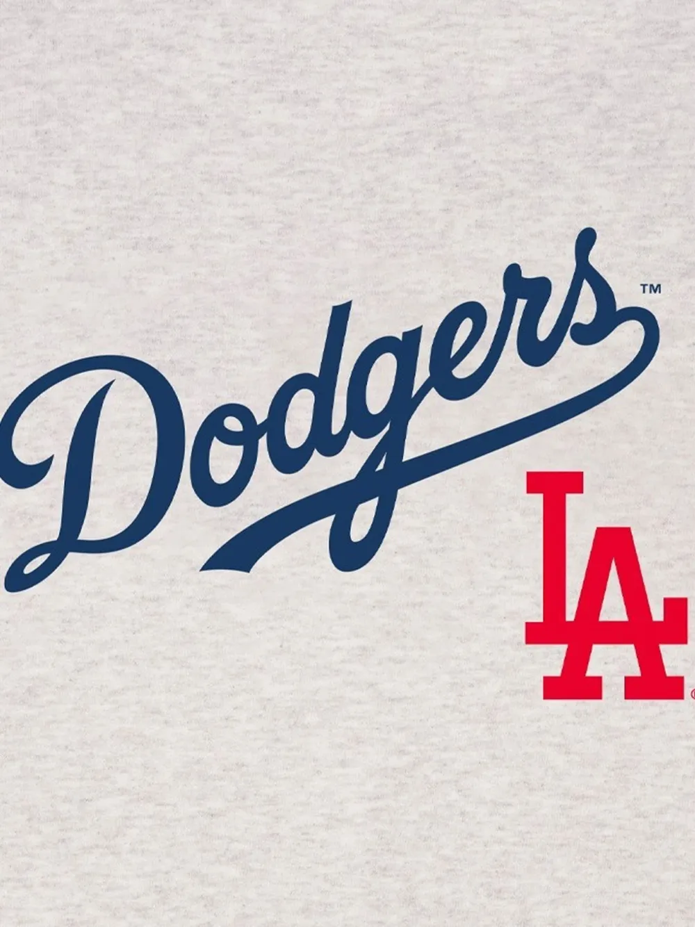 Sporty & Rich x LA Dodgers hoodie met logoprint Grijs