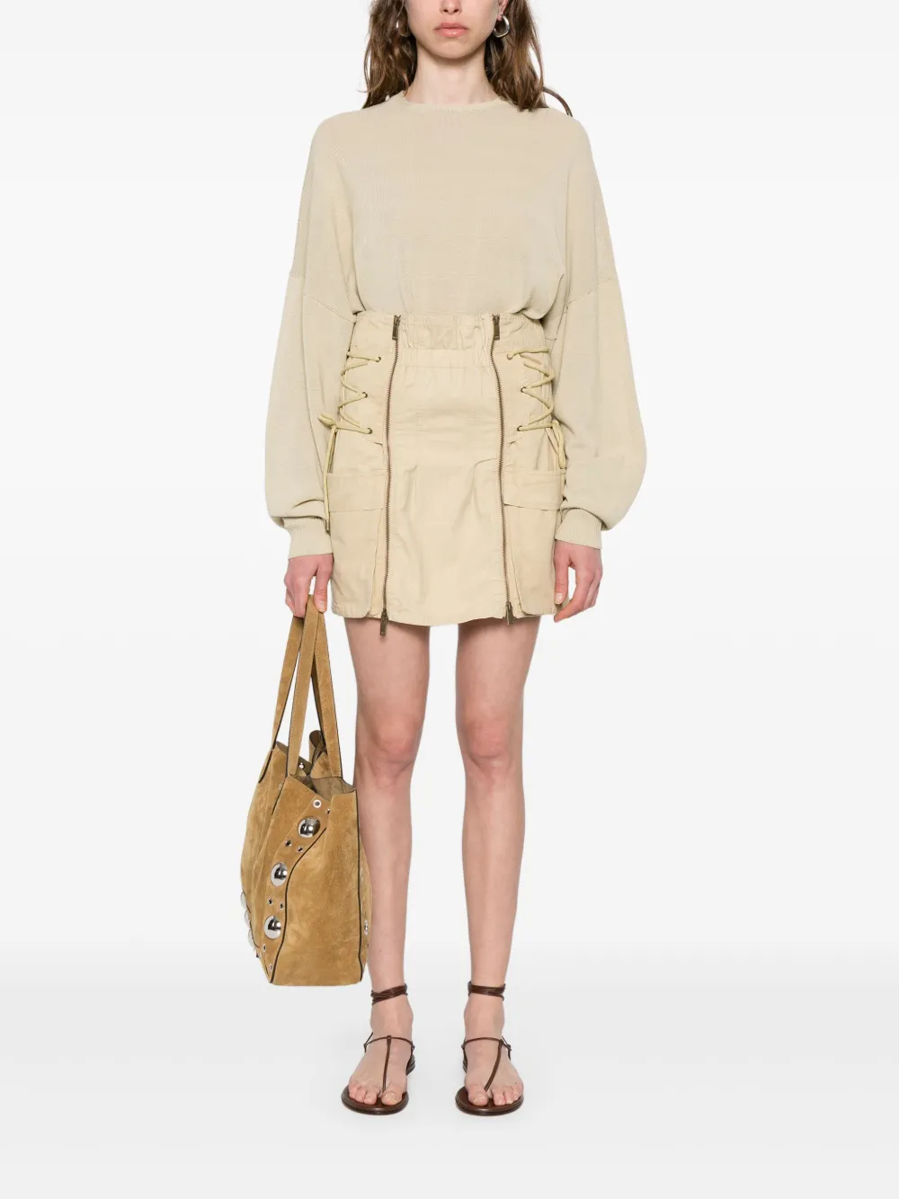 ISABEL MARANT Iteli mini skirt - Beige