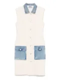 MOSCHINO JEANS cotton-blend dress - White