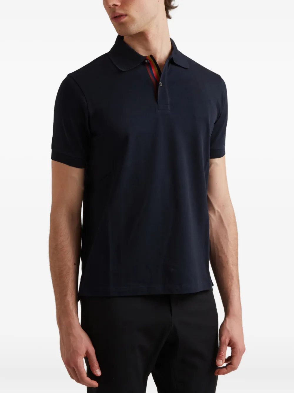Shop Paul Smith Jersey Polo Shirt In Blue