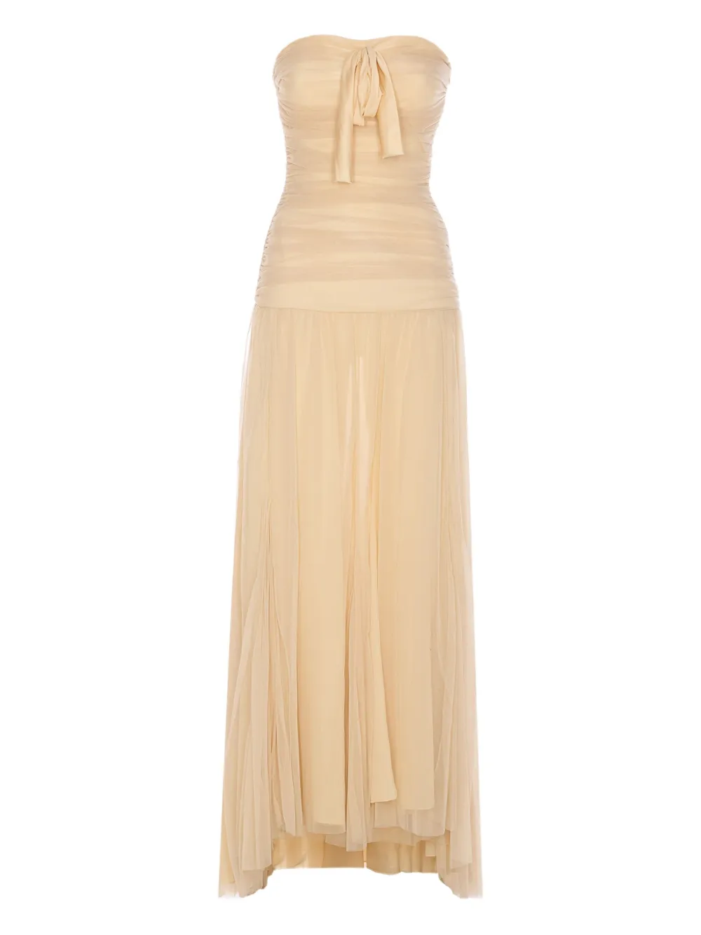 Aniye By Raquel tulen maxi-jurk Beige