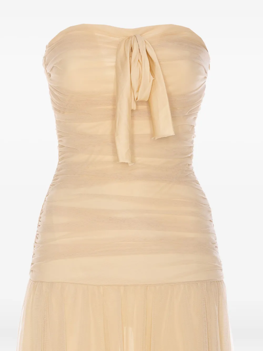 Aniye By Raquel tulen maxi-jurk Beige