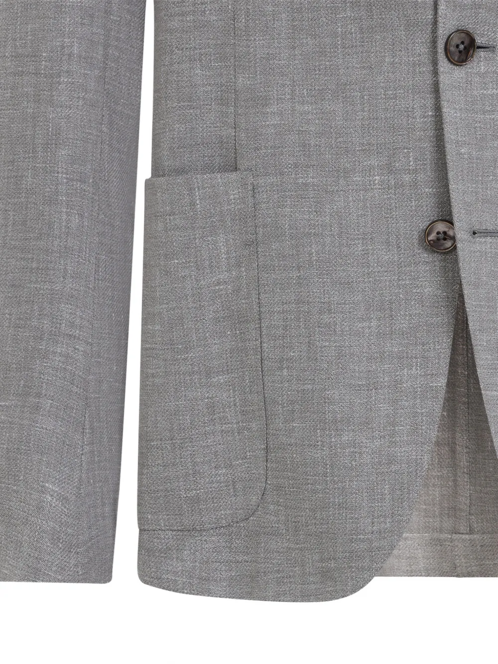 Zegna Linnen blazer Grijs