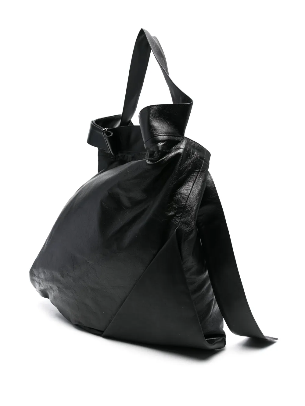Discord Yohji Yamamoto Leren schoudertas Zwart