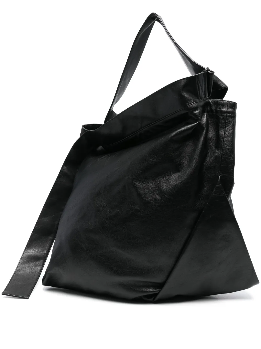 Discord Yohji Yamamoto leather shoulder bag | Black | Image 1