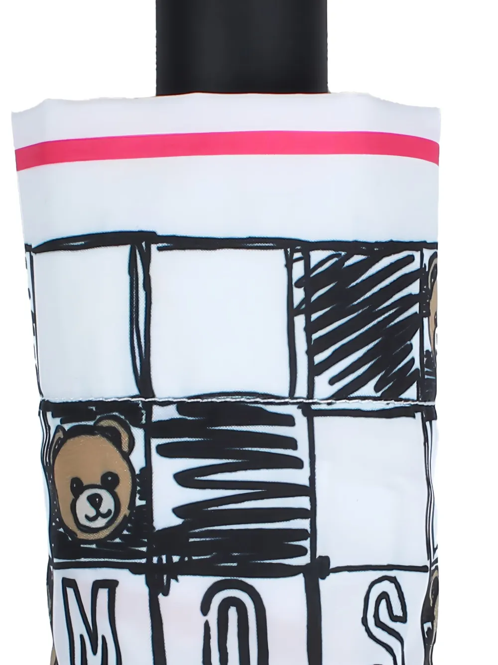 Moschino Checkerboard-print Umbrella In White