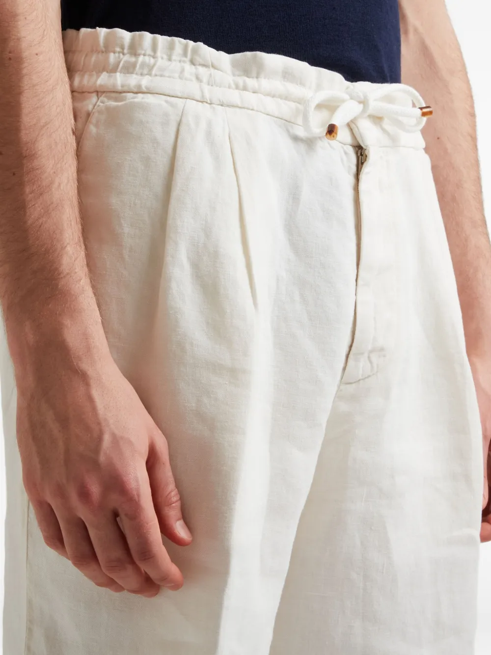 Brunello Cucinelli Linnen bermuda shorts Wit