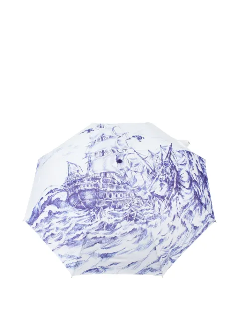 Moschino nautical-themed folding umbrella