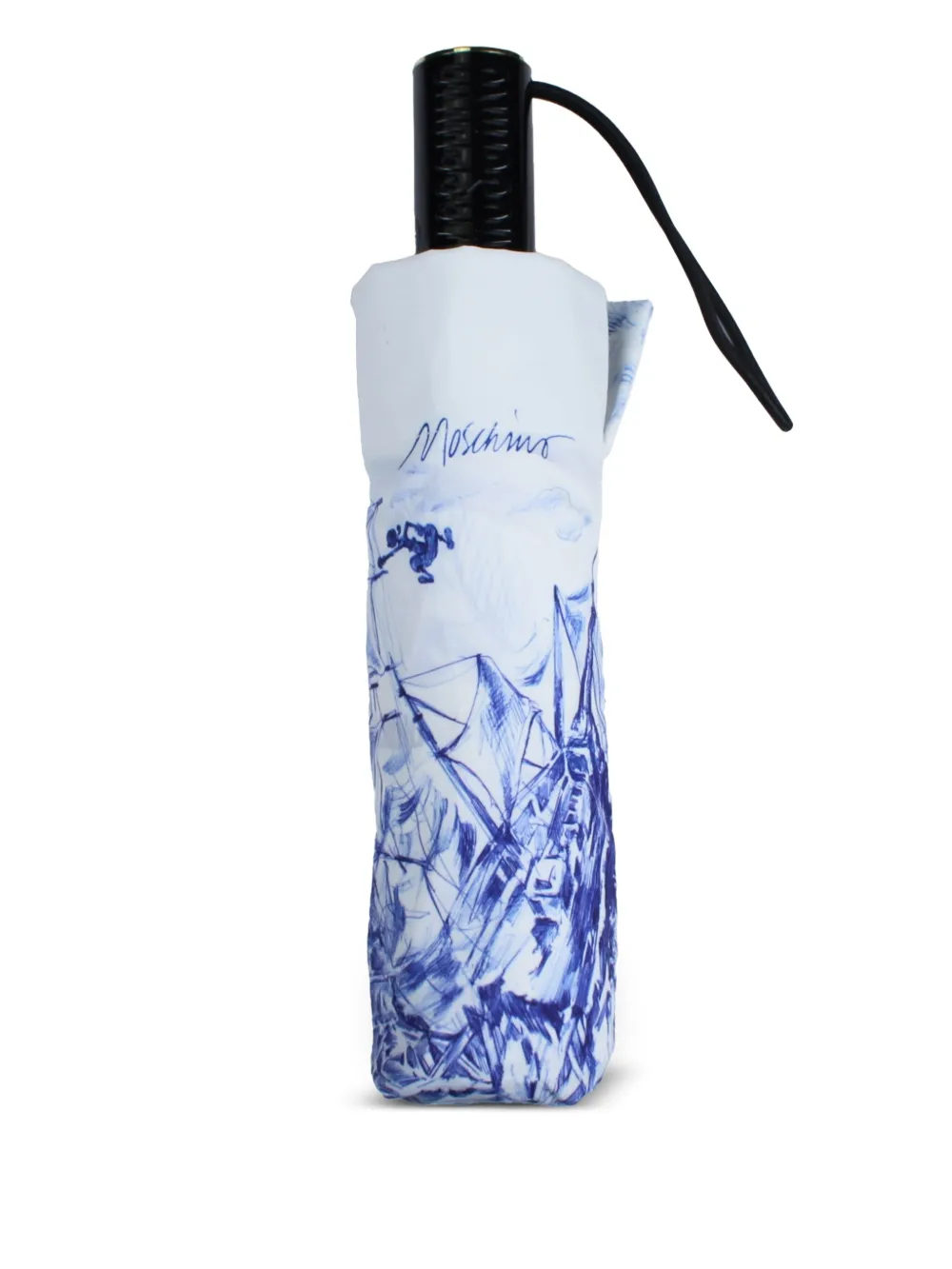 Moschino Opvouwbare paraplu Wit