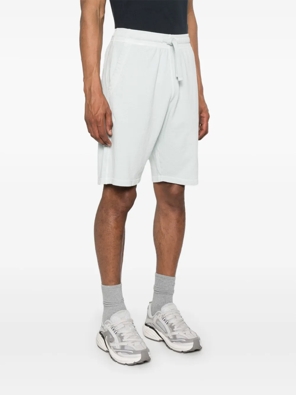 Stone Island Katoenen trainingsshorts Blauw