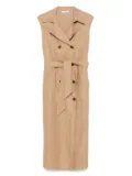 Glanshirt Ginnie midi dress - Brown