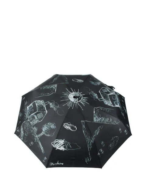 Moschino sketch-print umbrella