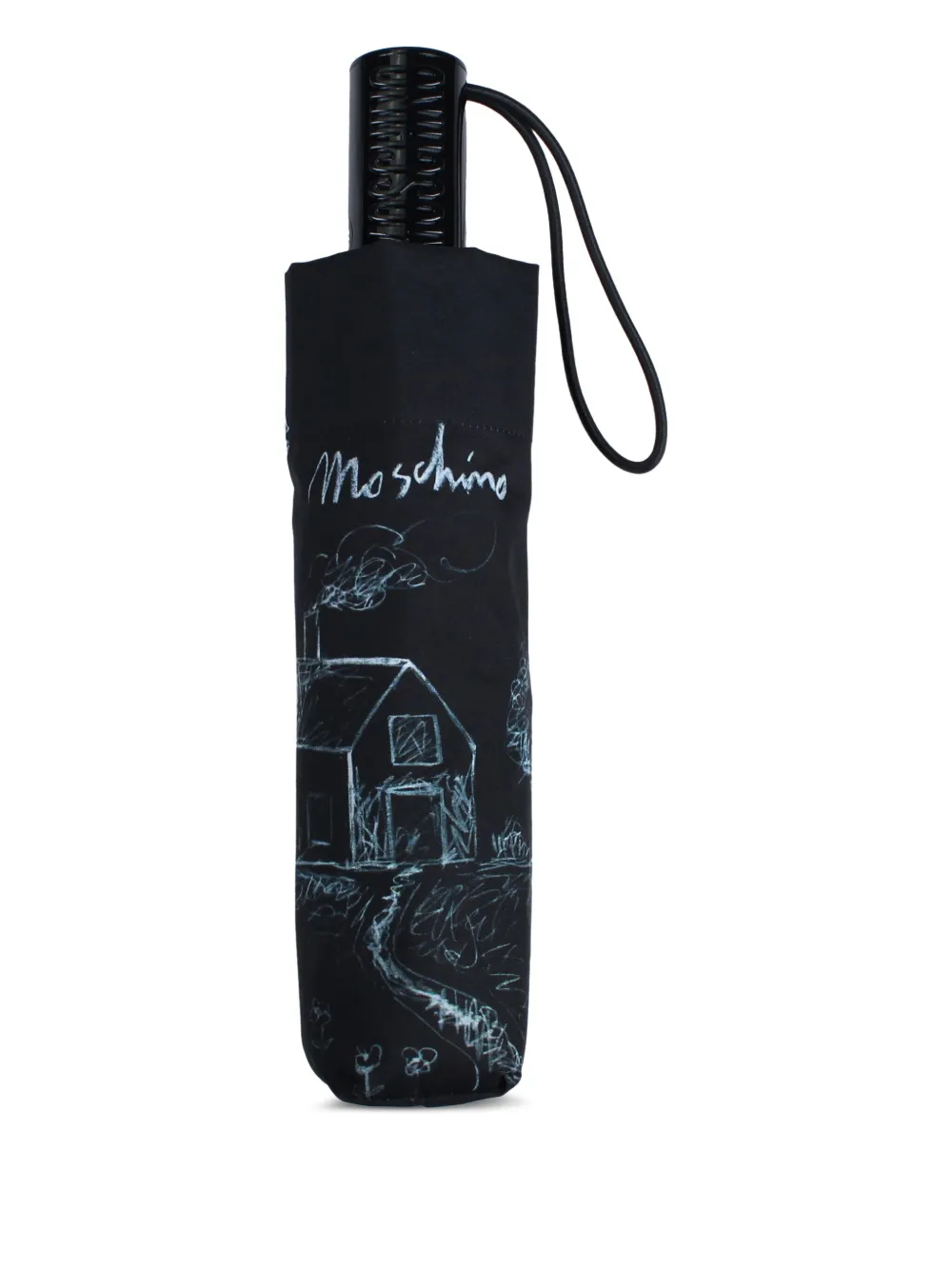 Moschino Paraplu met print Zwart