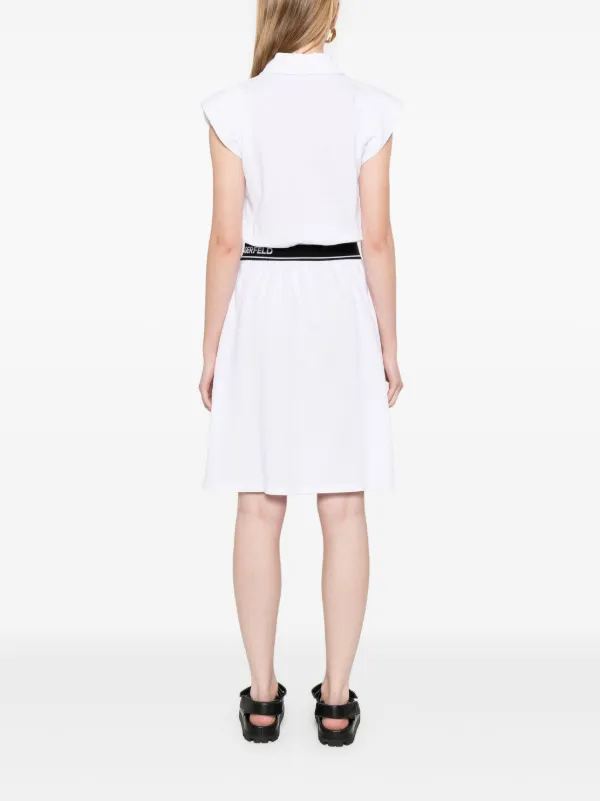 Karl Lagerfeld Polo Mini Dress - White