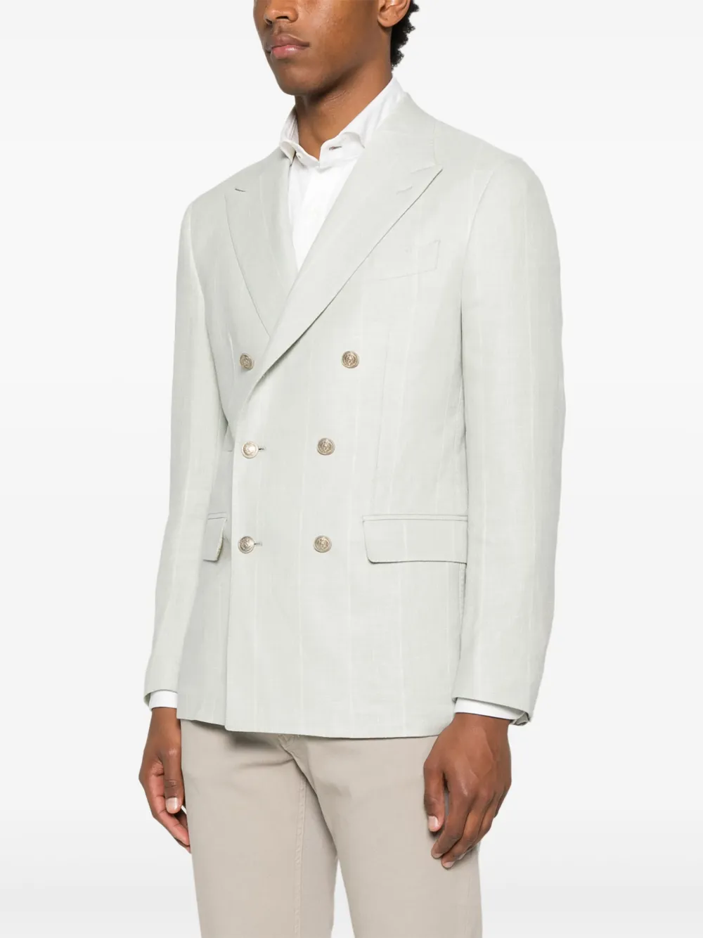 Eleventy Blazer met dubbele rij knopen Groen