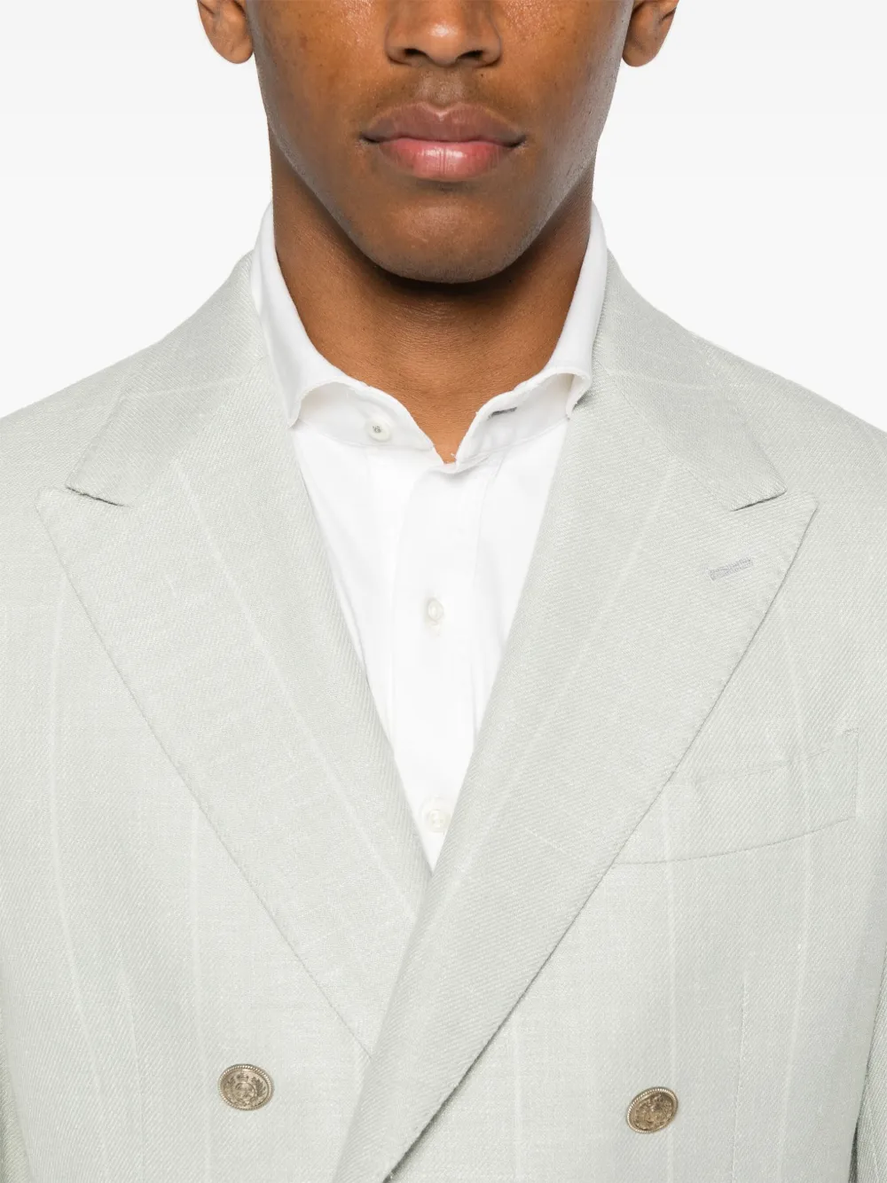 Eleventy Blazer met dubbele rij knopen Groen