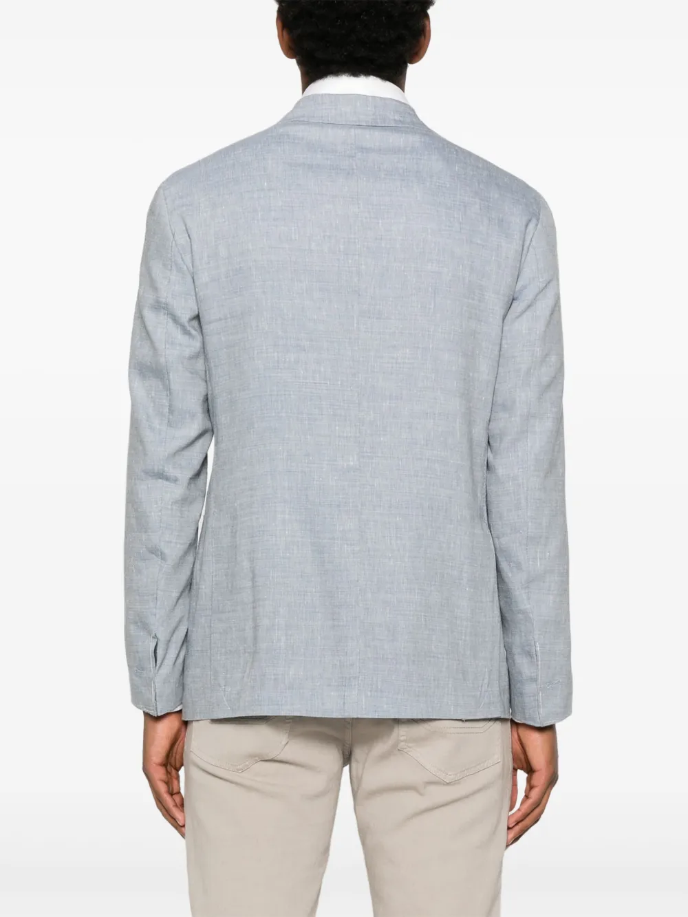 Eleventy Blazer met enkele rij knopen Blauw