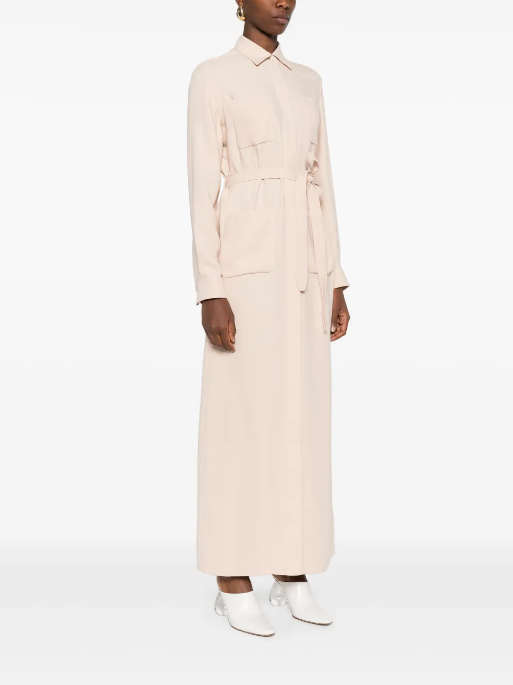 Brioni Jurk met ceintuur Beige