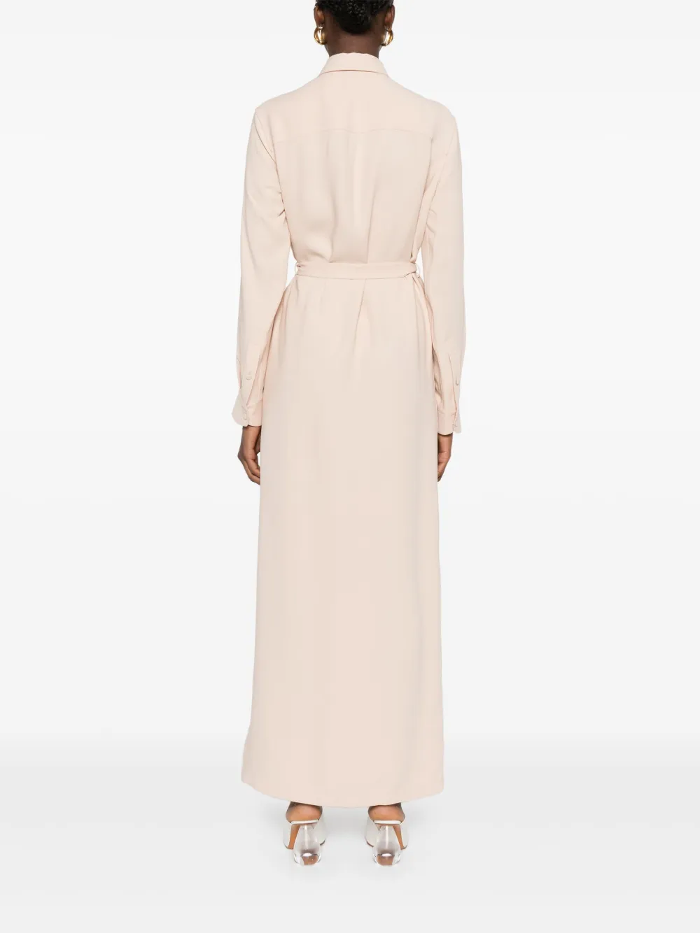 Brioni Jurk met ceintuur Beige