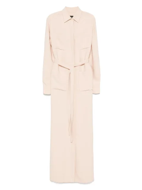 Brioni silk belted dress