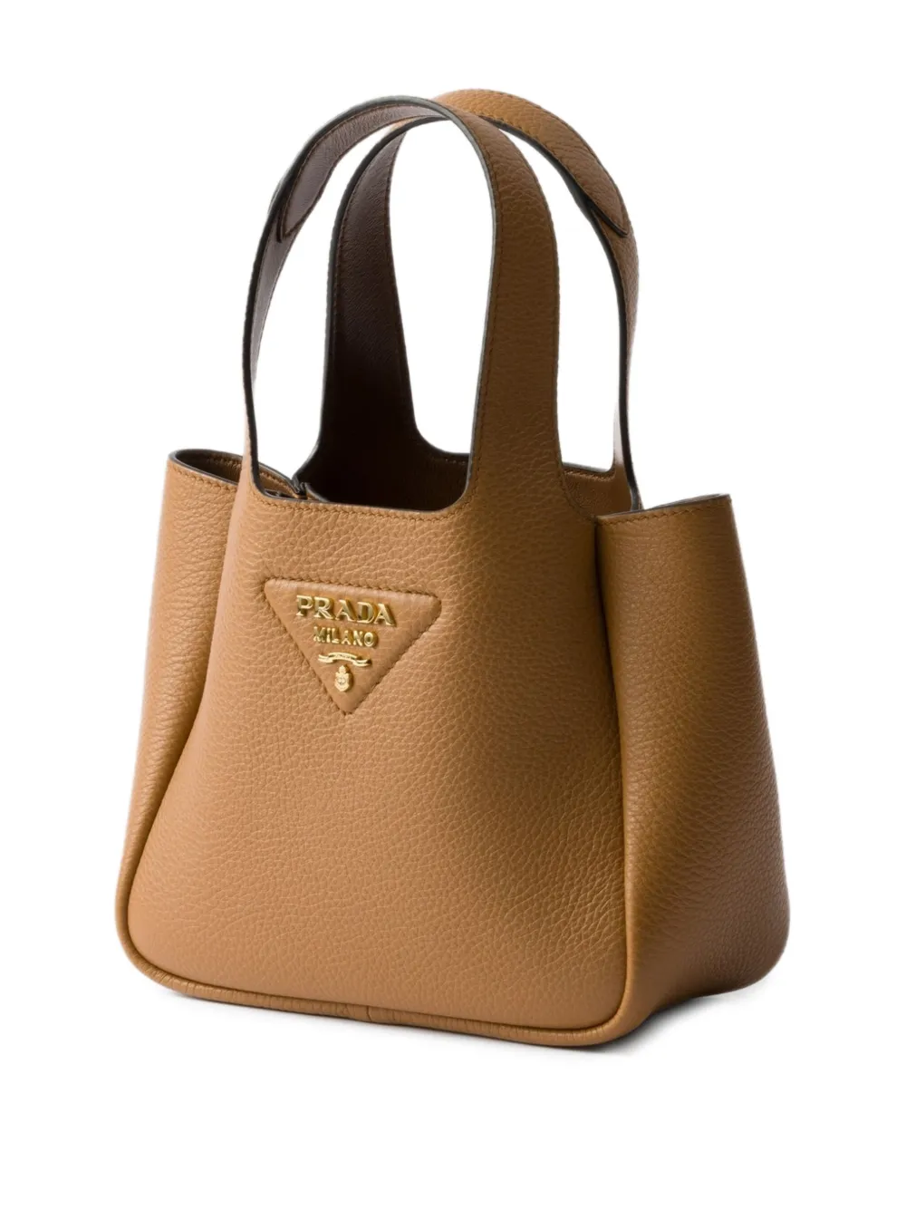 Prada Leren mini tas Bruin