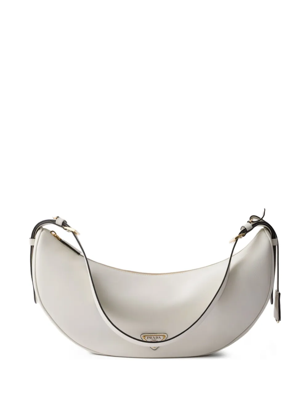 Prada Grote leren schoudertas Wit