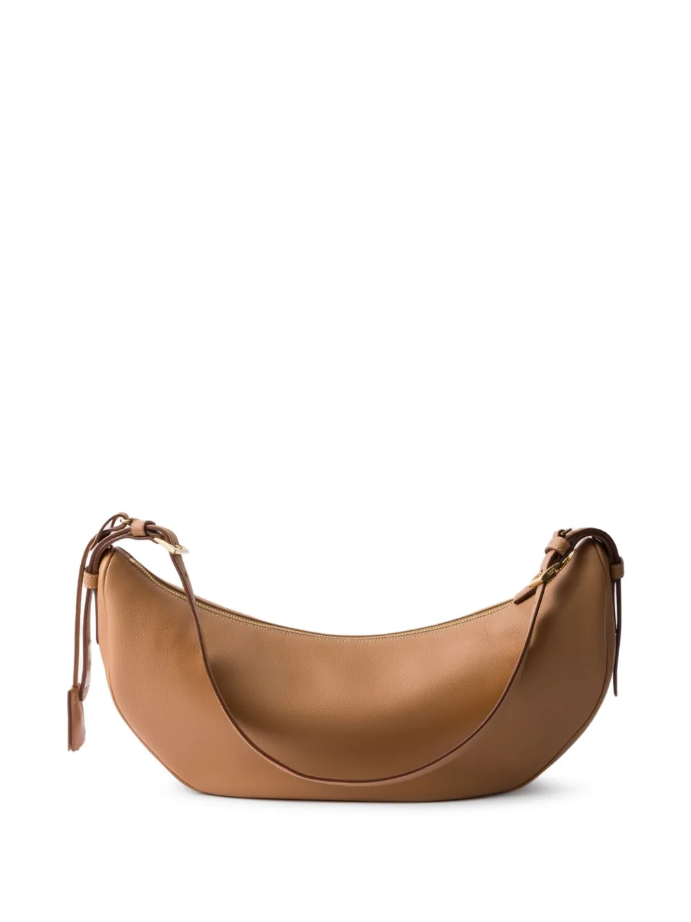 Prada large leather shoulder bag - Bruin