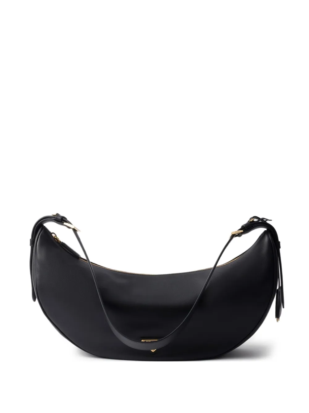 Prada large leather shoulder bag - Nero