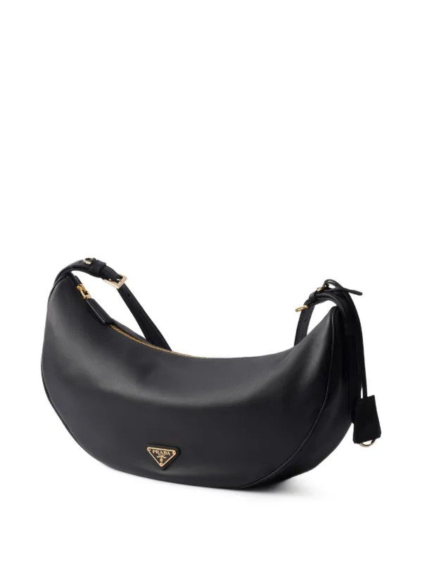 ショルダーバッグ・ポシェット Prada Demi-Lune Large Shoulder Bag Prada Demi-Lune Large leather shoulder bag in beige - Prada