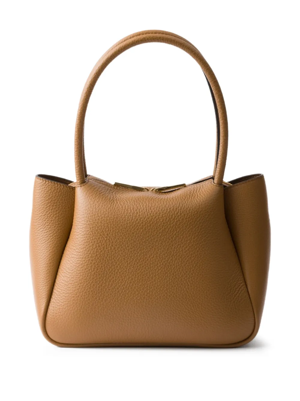 Prada small leather tote bag - Bruin