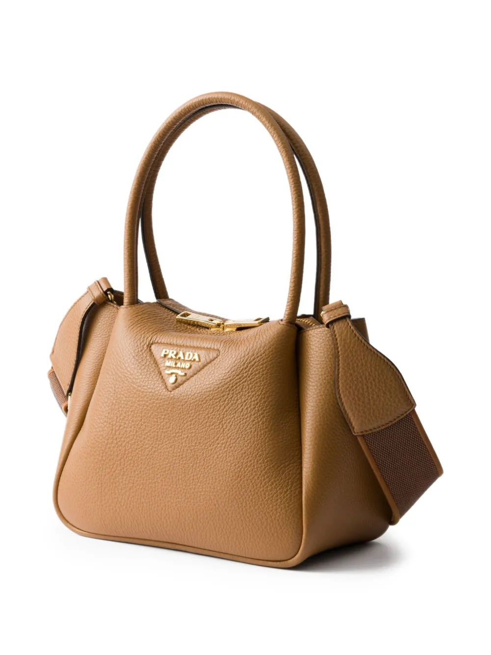 Shop Prada Small Leather Tote Bag