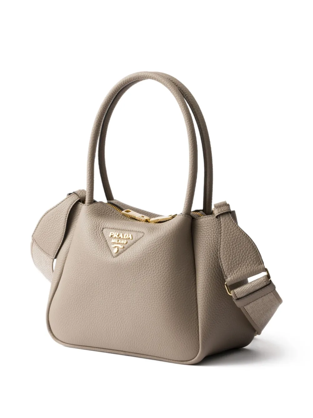Shop Prada Small Leather Tote Bag