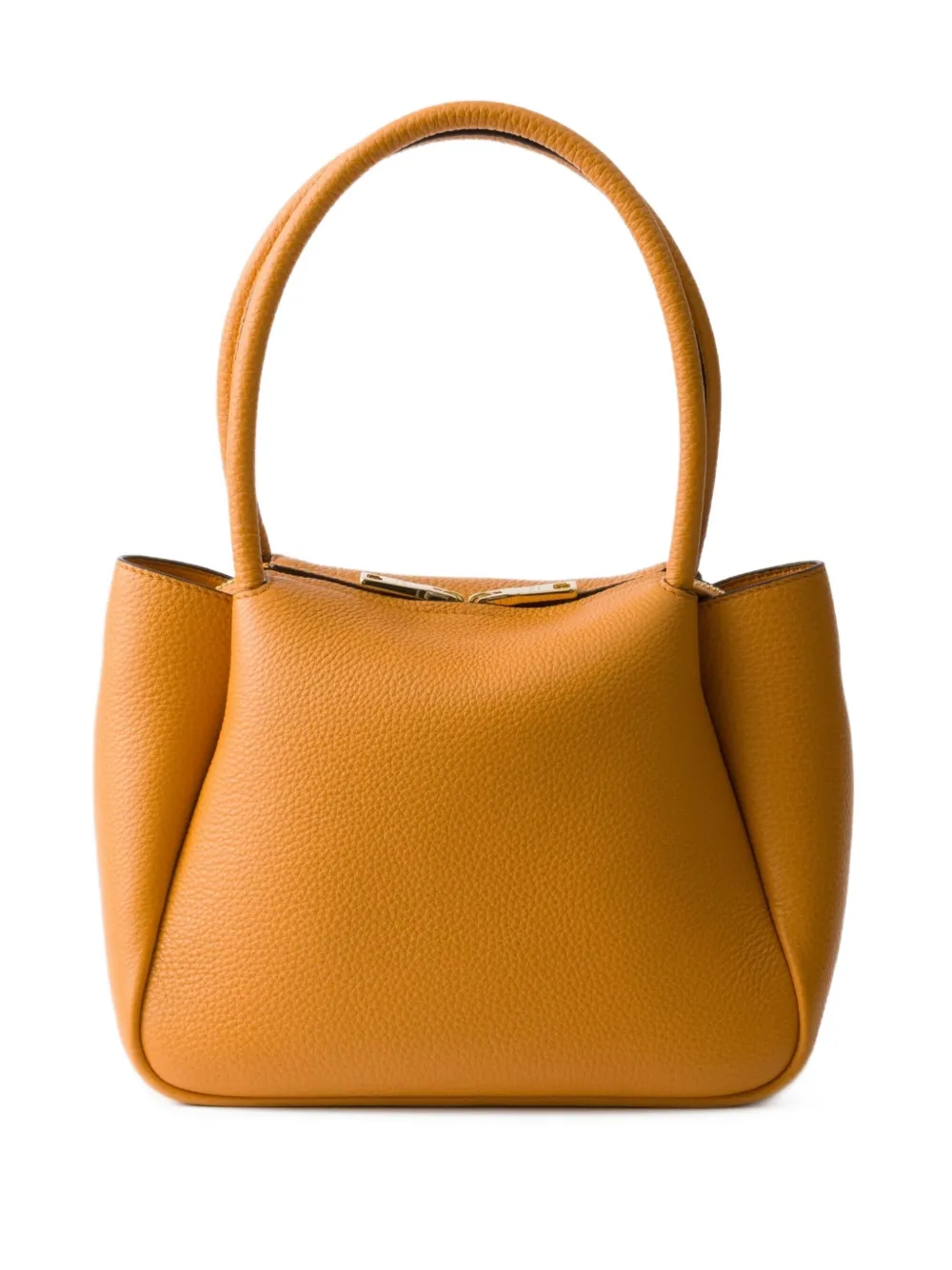 Prada Leren shopper Oranje