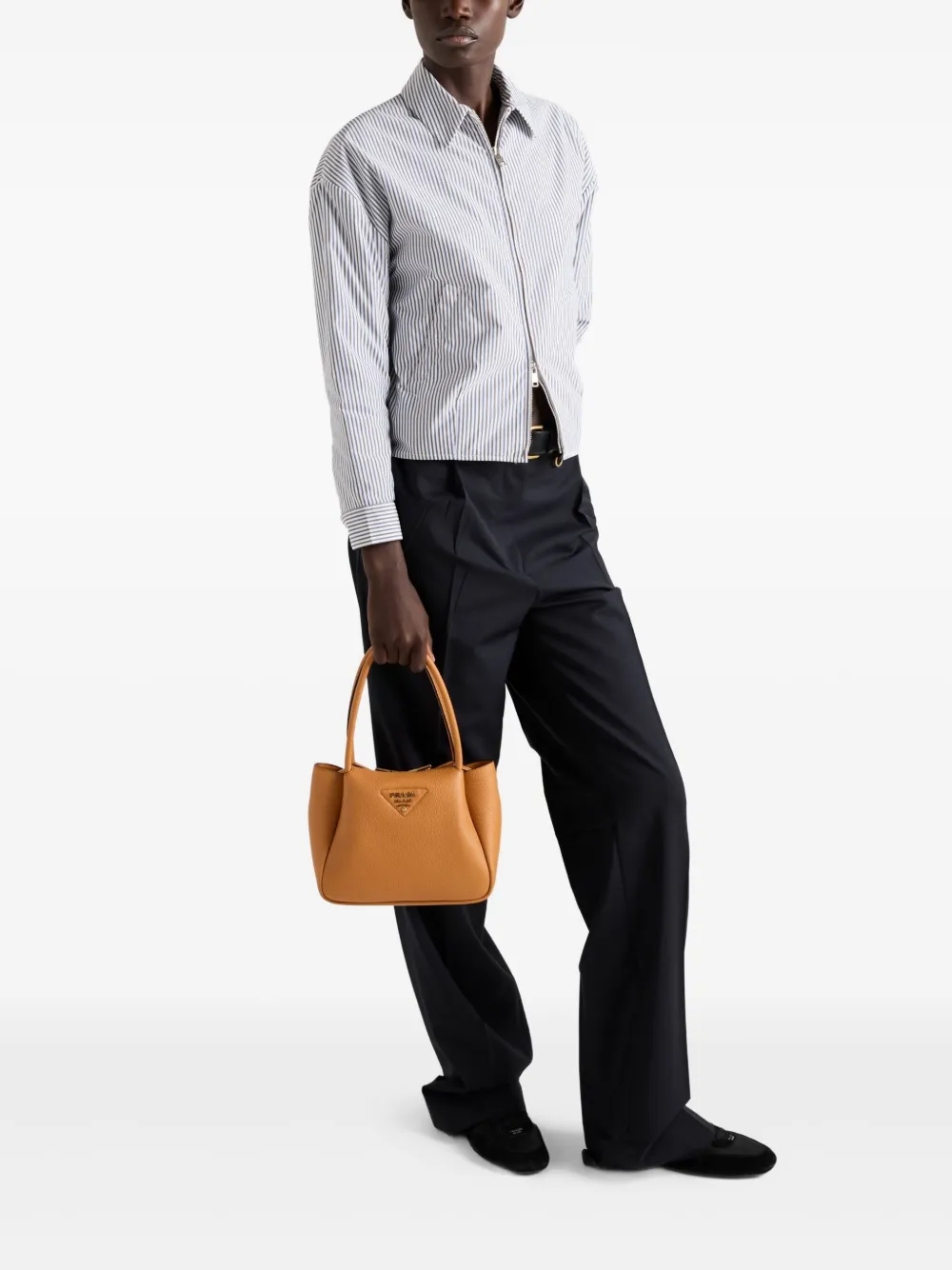 Prada small leather tote bag - Oranje