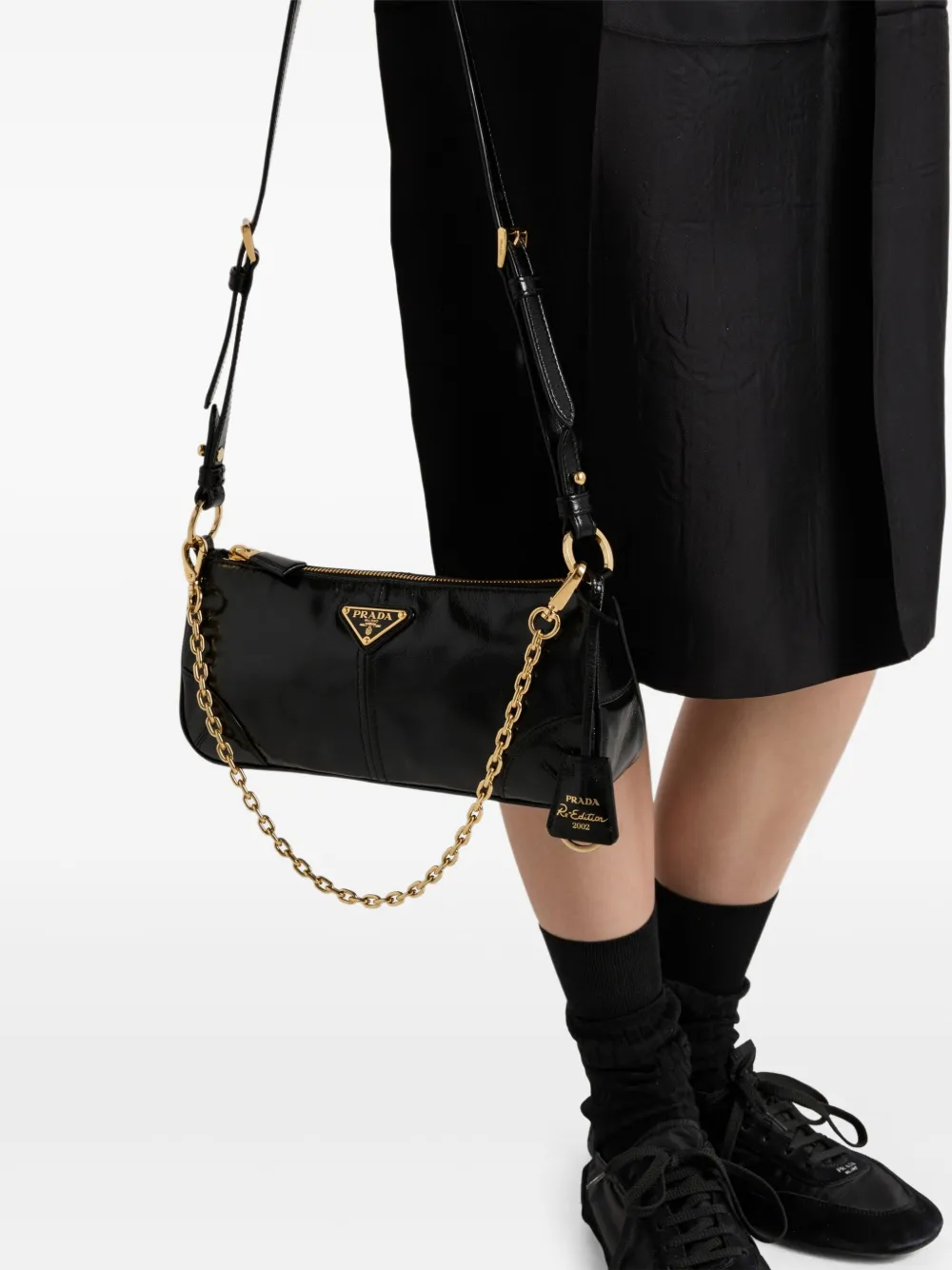Prada Re-edition 2002 Medium Leather Shoulder Bag
