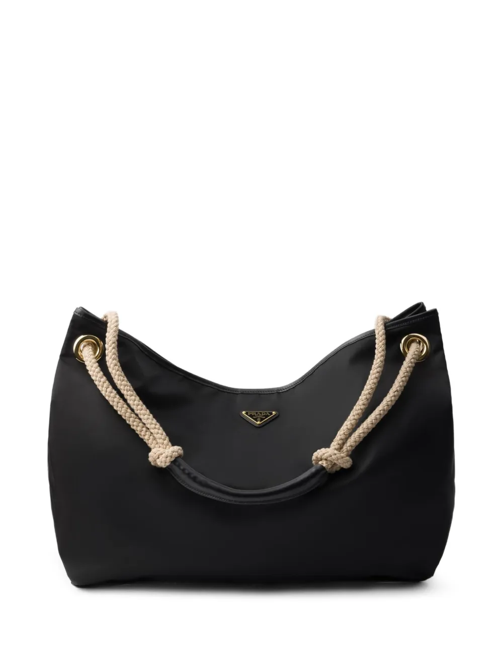 Prada Grote Mariner schoudertas Zwart