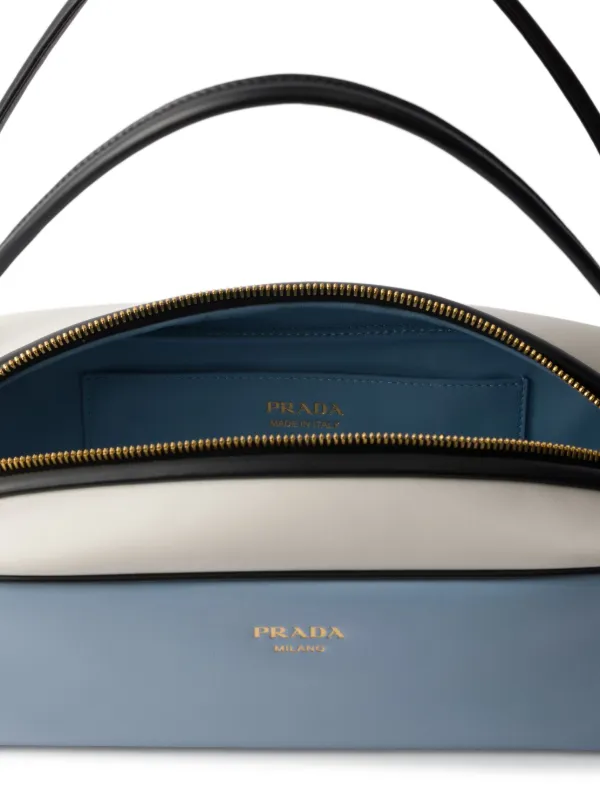 Prada Swing Leather Shoulder Bag | Blue | FARFETCH
