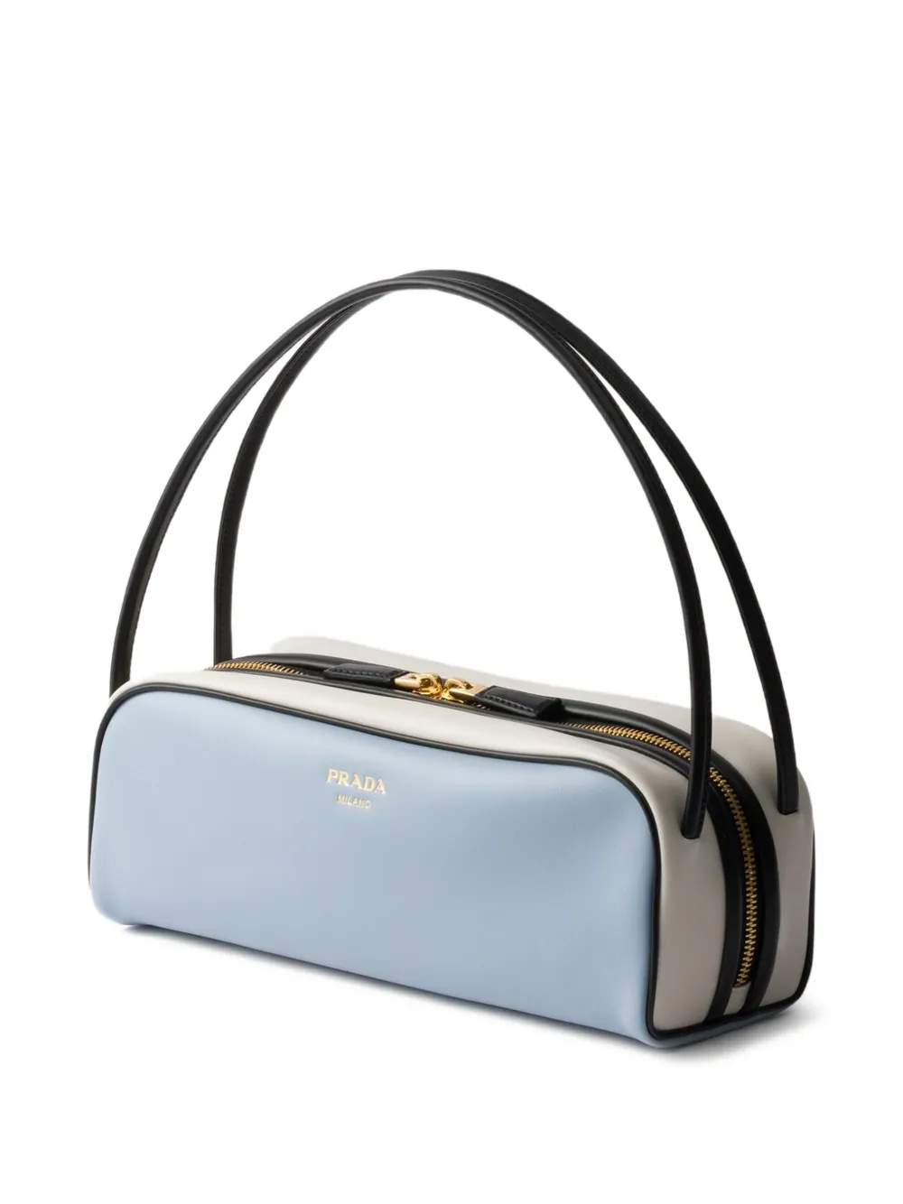 Prada Swing leren schoudertas Blauw