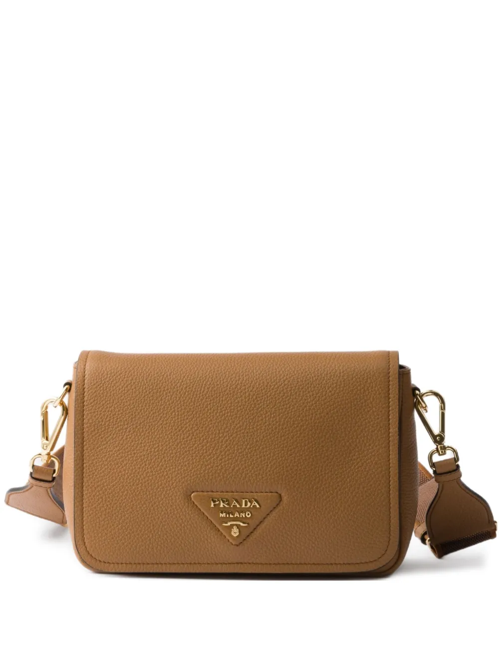 Prada Leren schoudertas Bruin