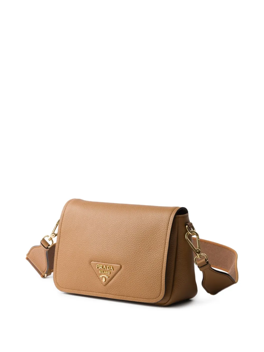 Prada Leren schoudertas Bruin