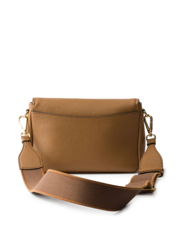 PRADA ショルダーバッグ ベージュ/ブラウン Prada レザーショルダーバッグ | ブラウン | FARFETCH JP