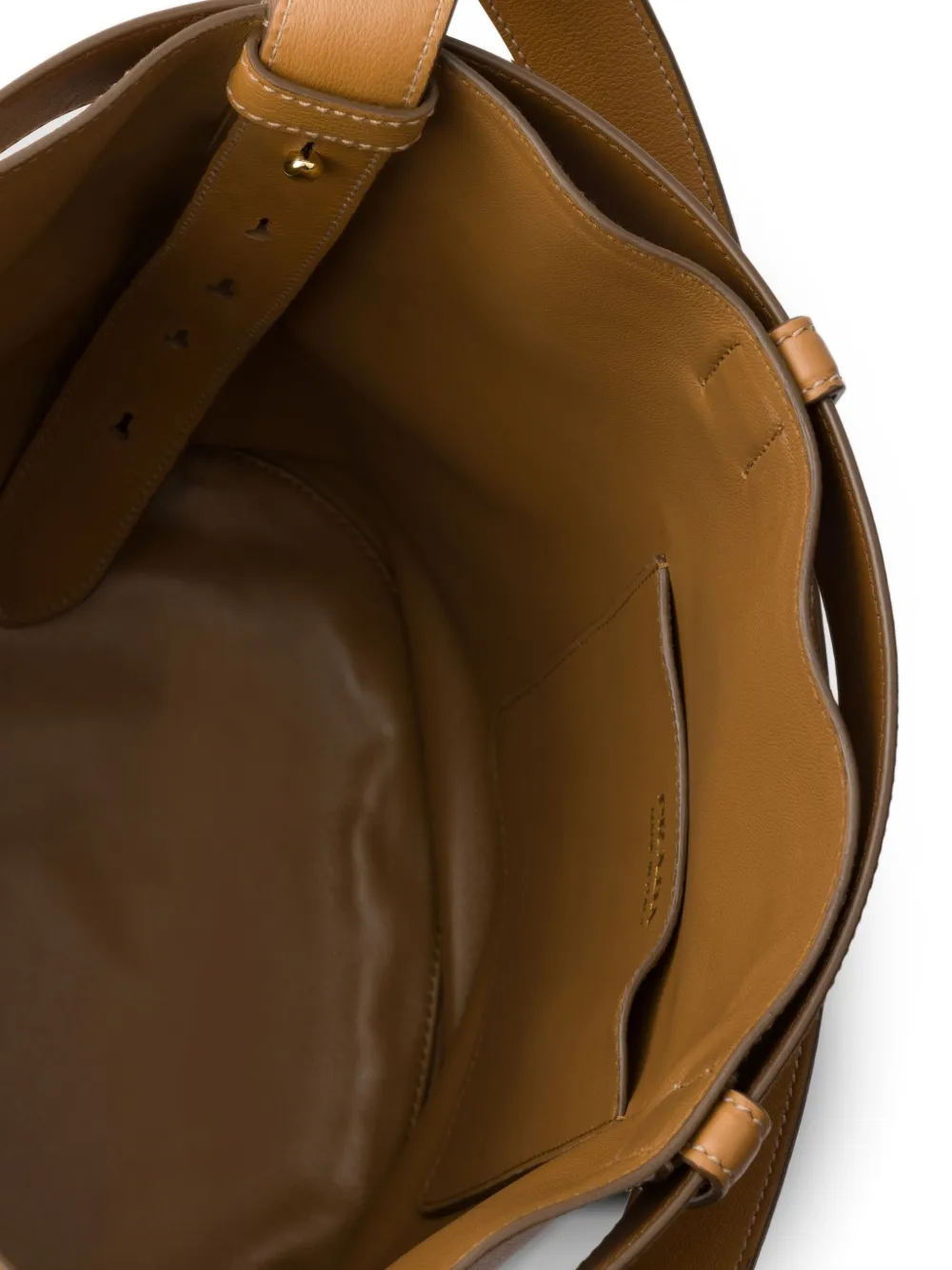 Prada Bucket-tas met gesp Bruin